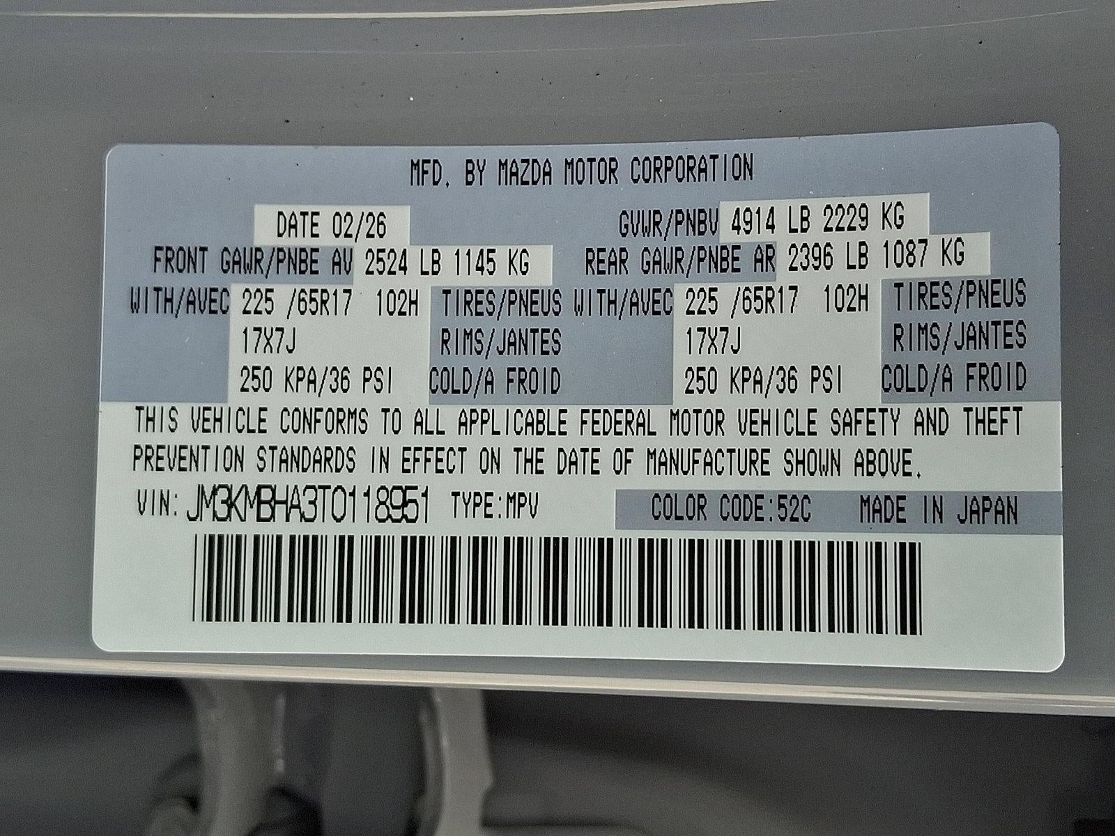 2026 Mazda Mazda CX-5 2.5 S Select AWD