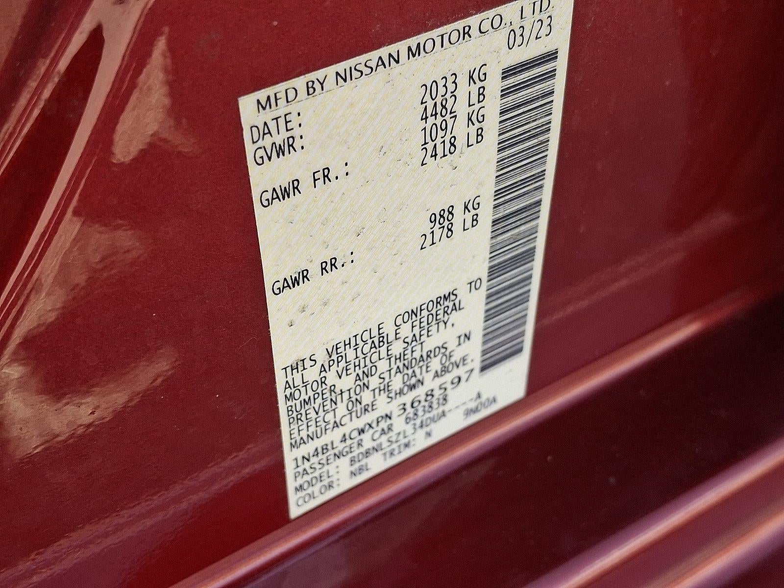 2023 Nissan Altima SR