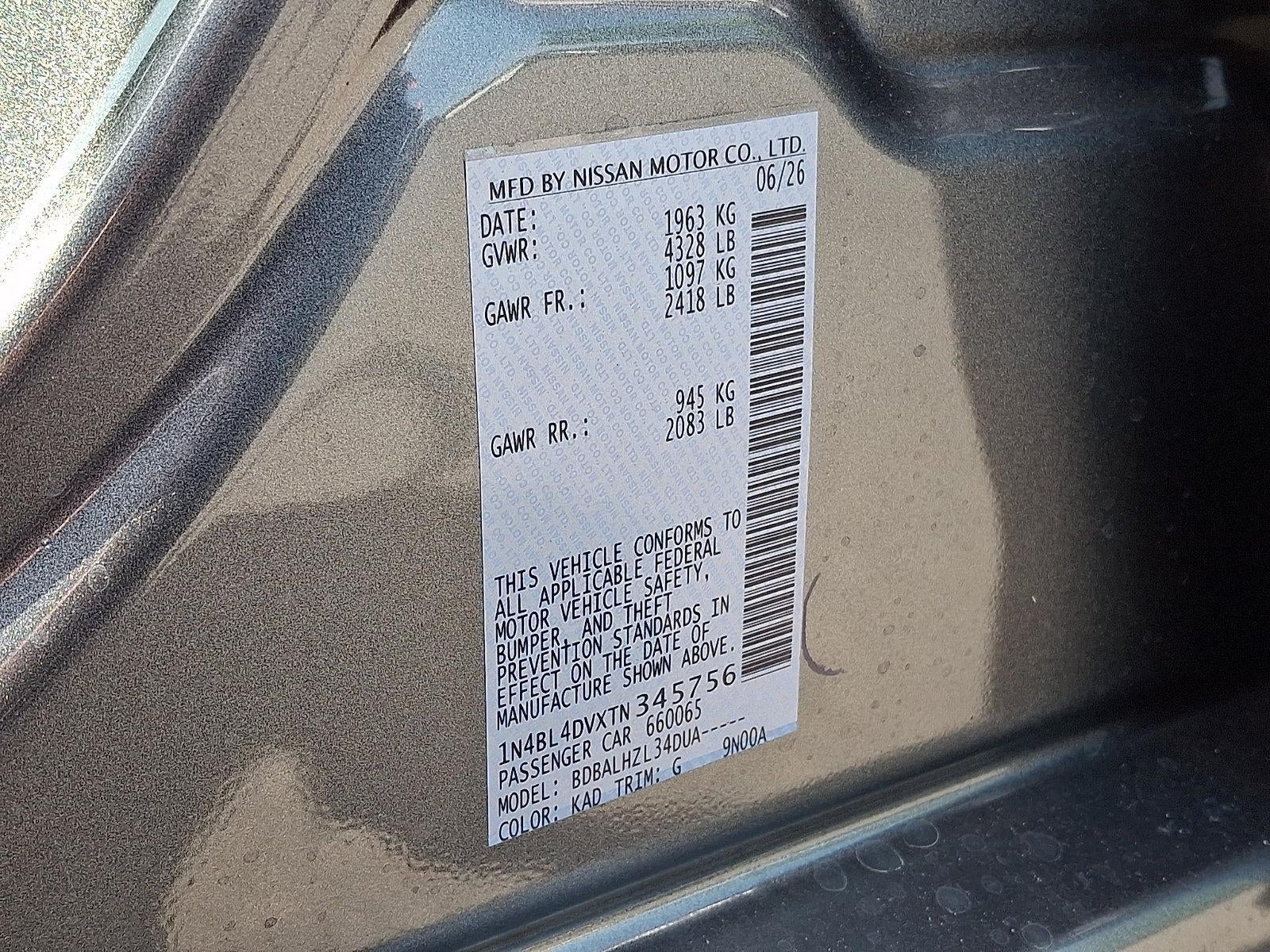 2026 Nissan Altima SV