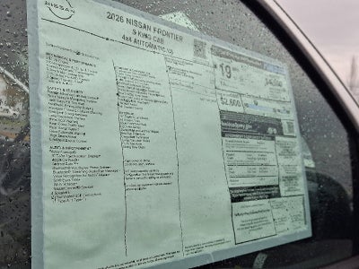 2026 Nissan Frontier King Cab® S