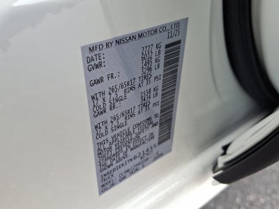 2026 Nissan Frontier Crew Cab SV