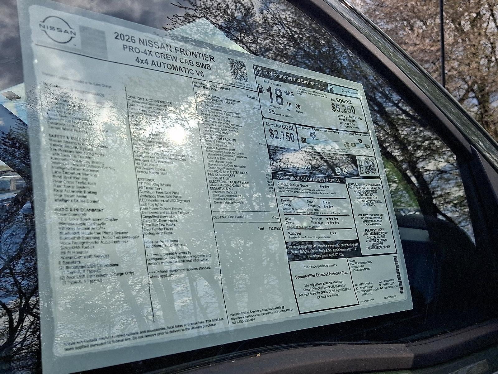 2026 Nissan Frontier Crew Cab PRO-4X®