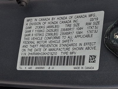 2019 Honda CR-V LX AWD