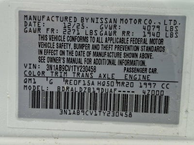 2026 Nissan Sentra SV