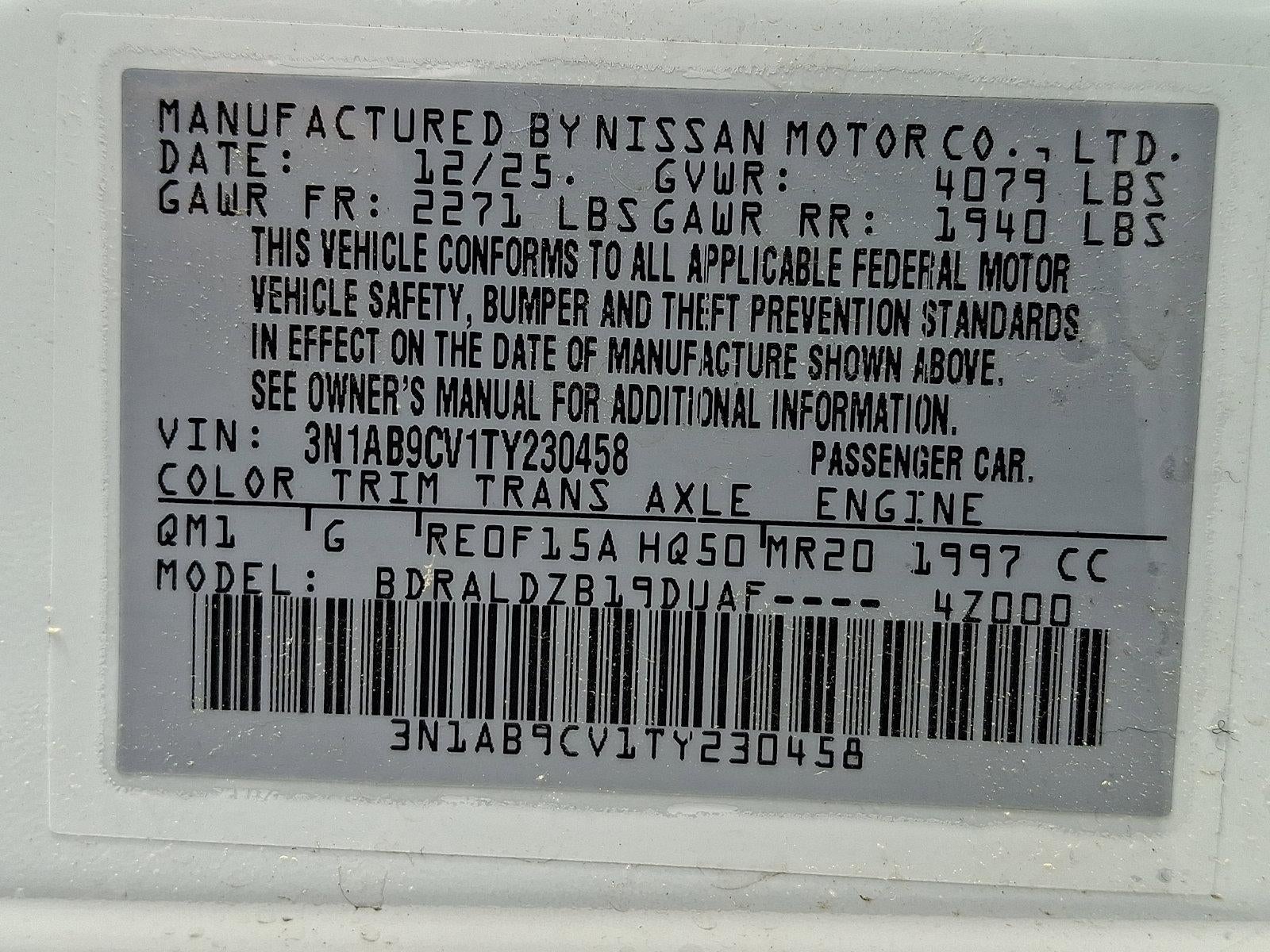 2026 Nissan Sentra SV