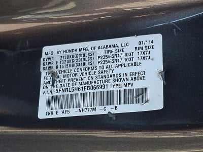 2014 Honda Odyssey EX-L