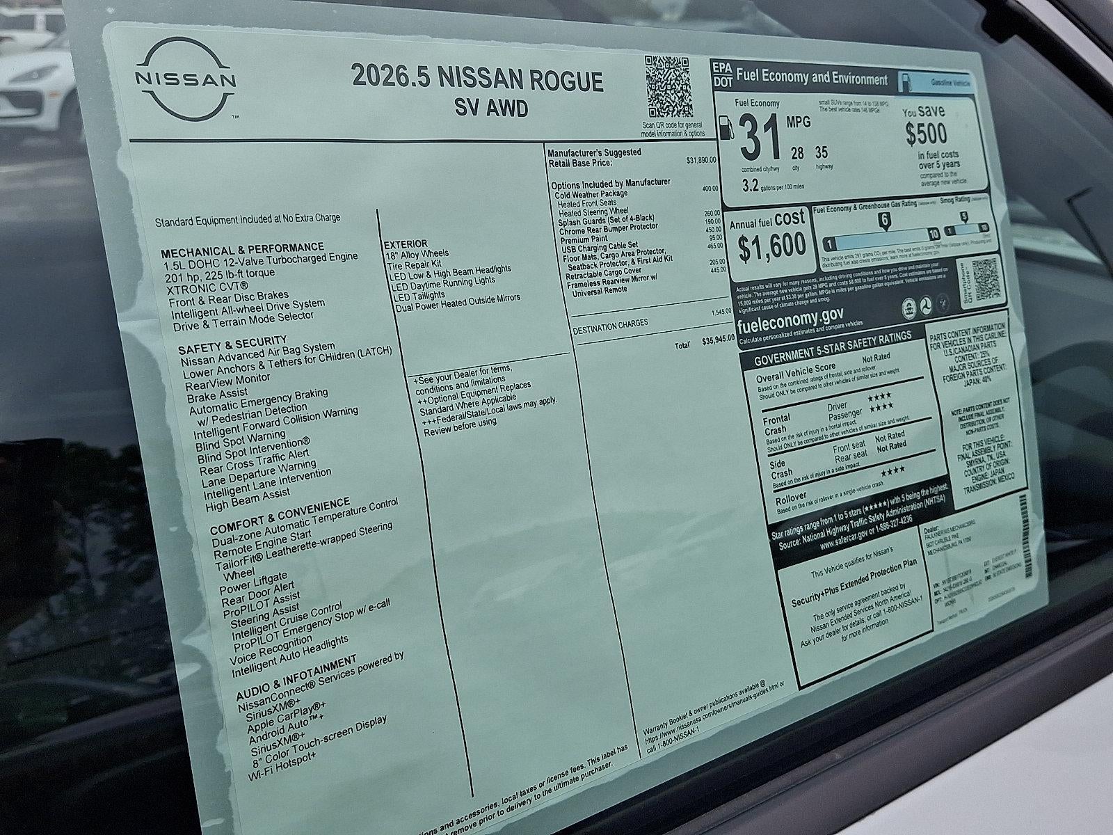 2026 Nissan Rogue SV