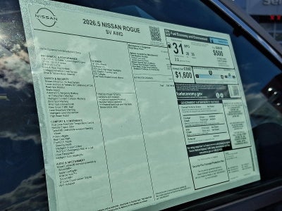 2026 Nissan Rogue SV