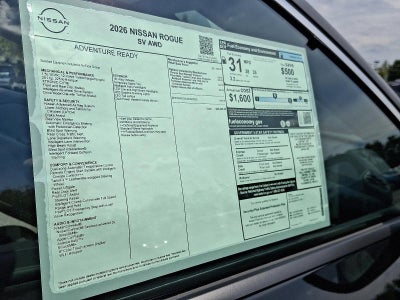 2026 Nissan Rogue SV