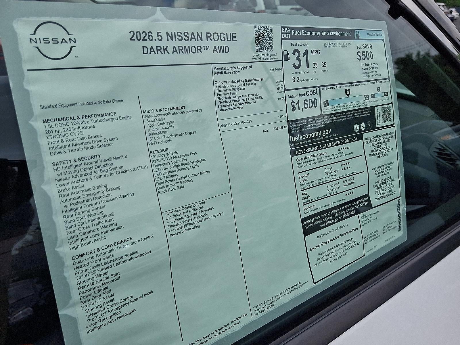 2026 Nissan Rogue Dark Armor™