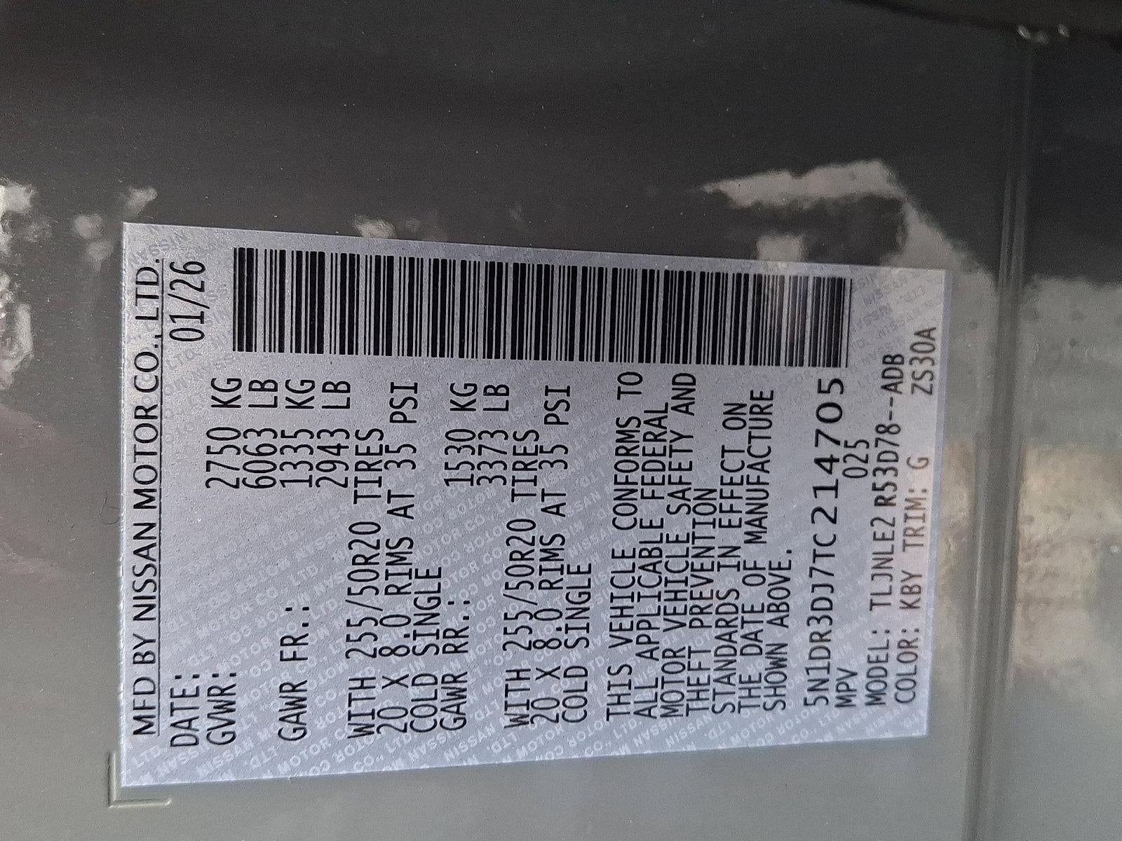 2026 Nissan Pathfinder Platinum