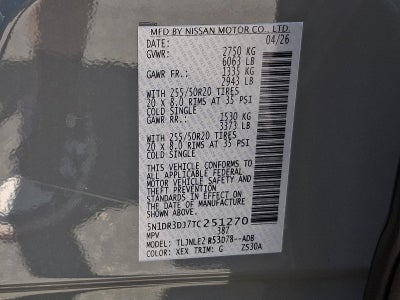 2026 Nissan Pathfinder Platinum