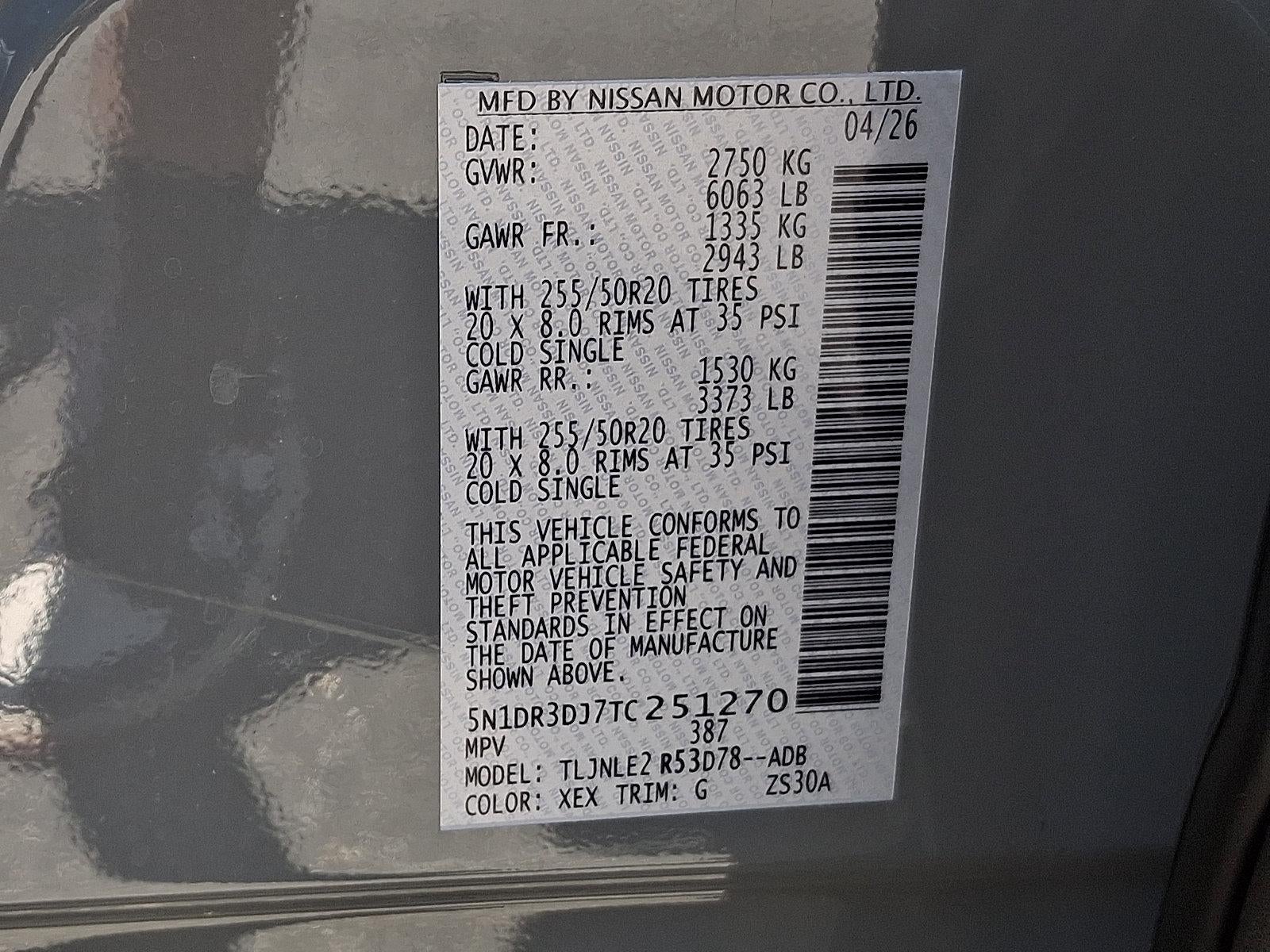 2026 Nissan Pathfinder Platinum