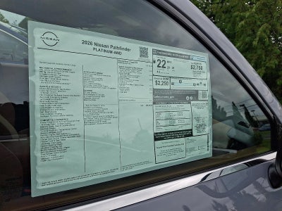 2026 Nissan Pathfinder Platinum