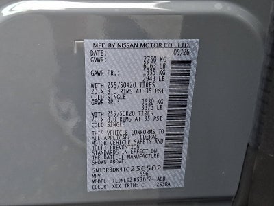 2026 Nissan Pathfinder Platinum