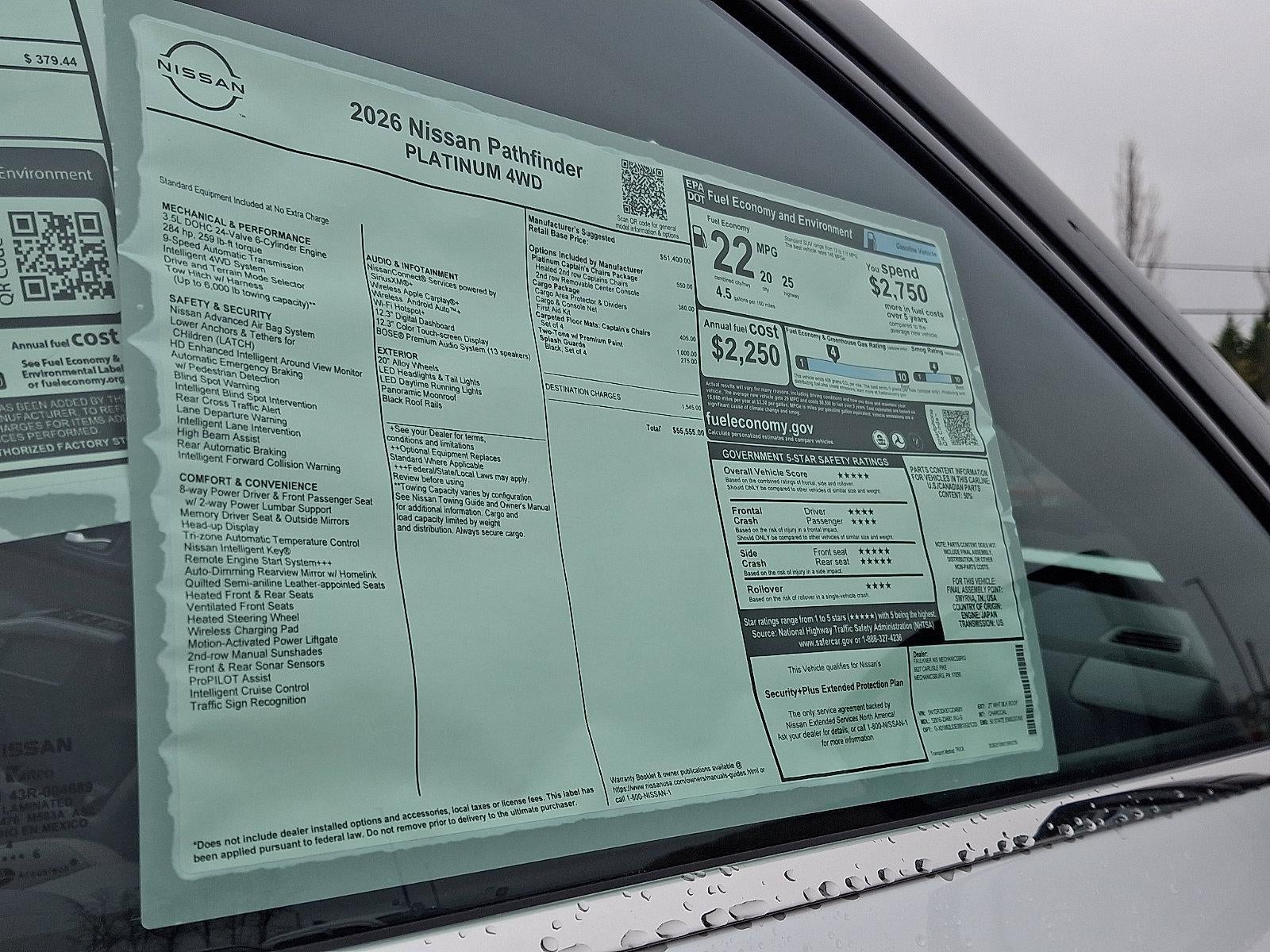 2026 Nissan Pathfinder Platinum