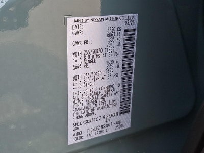 2026 Nissan Pathfinder Platinum
