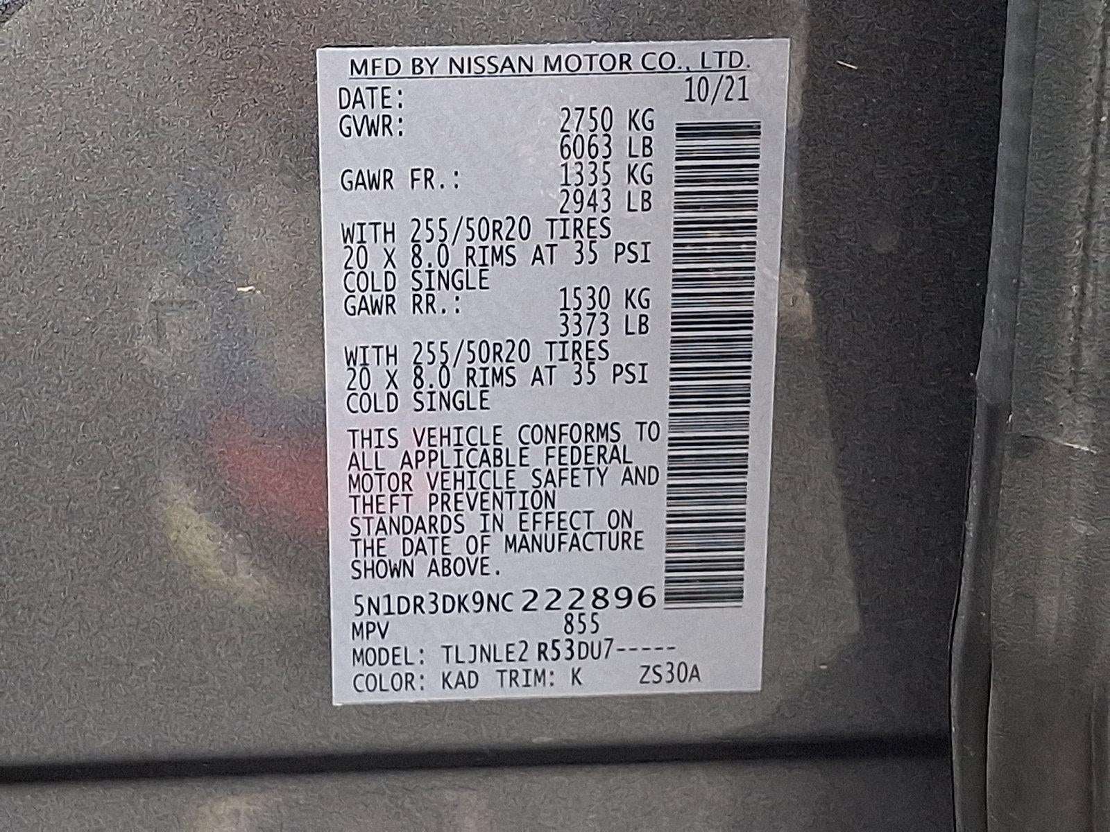 2022 Nissan Pathfinder Platinum