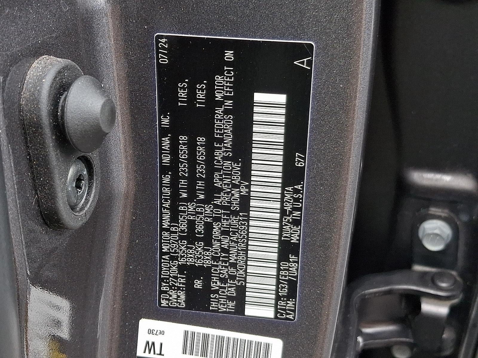 2024 Toyota Highlander XLE AWD (Natl)