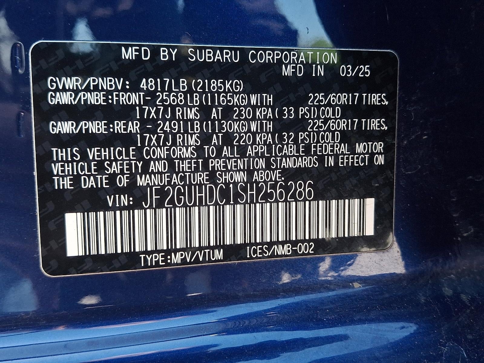 2025 Subaru Crosstrek Premium AWD