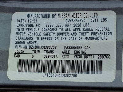 2024 Nissan Z Performance Auto
