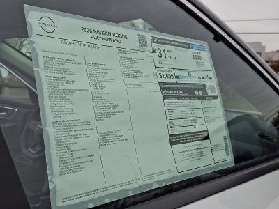 2026 Nissan Rogue AWD Platinum *Ltd Avail*