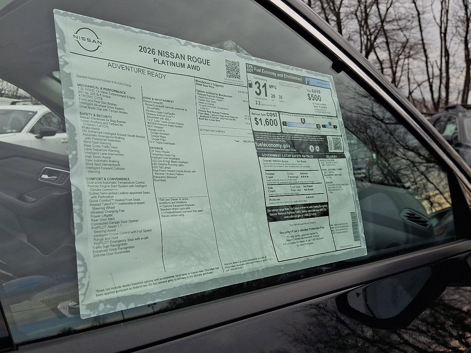 2026 Nissan Rogue Platinum