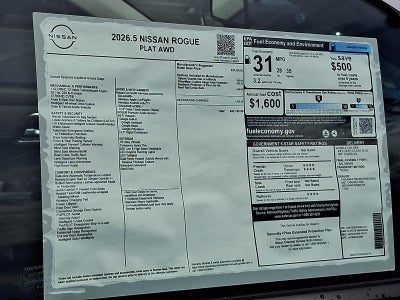 2026 Nissan Rogue Platinum
