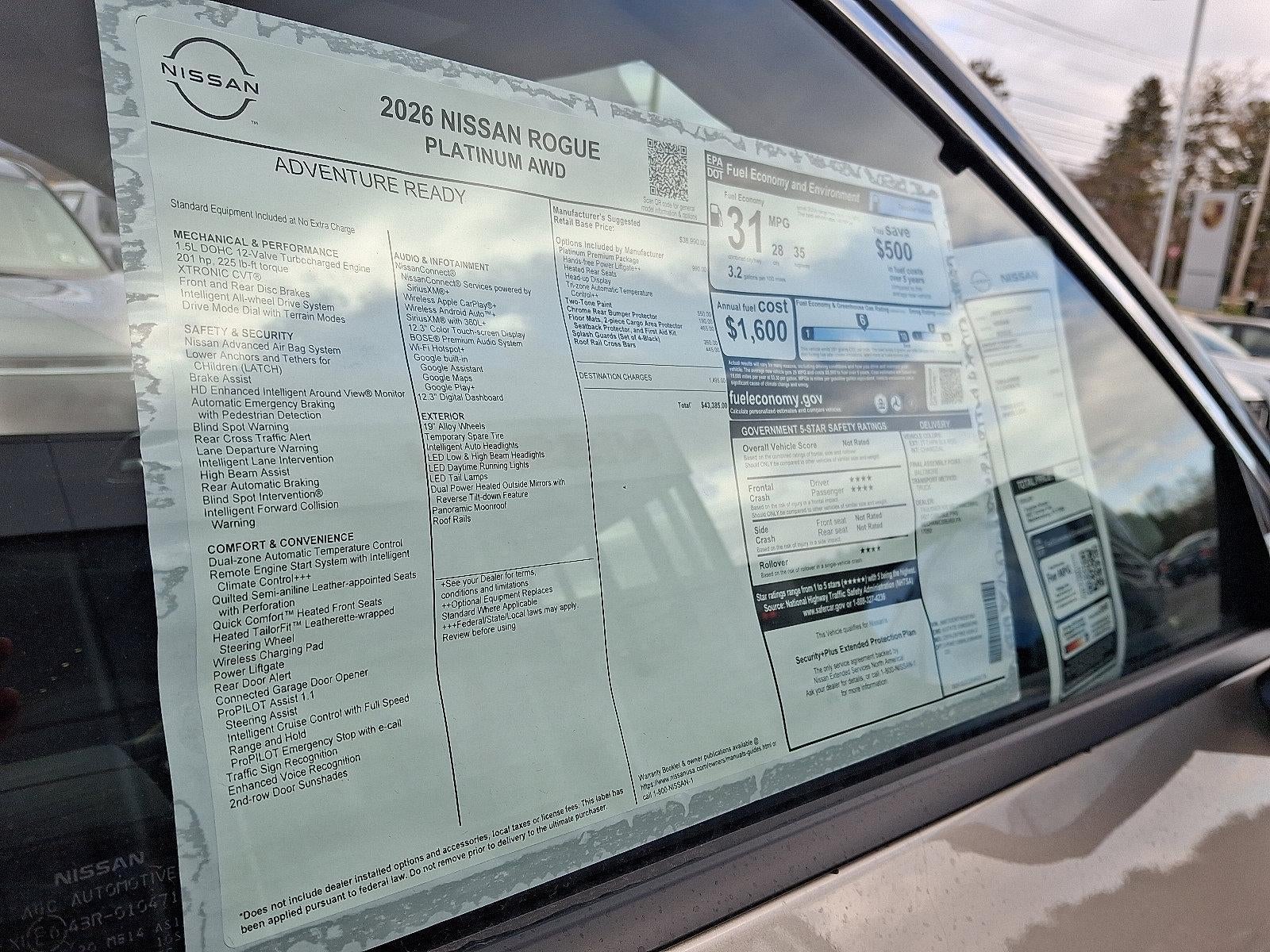 2026 Nissan Rogue AWD Platinum *Ltd Avail*