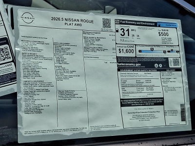 2026 Nissan Rogue Platinum