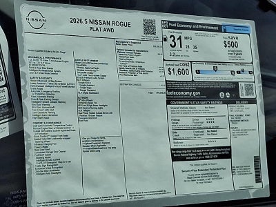 2026 Nissan Rogue Platinum