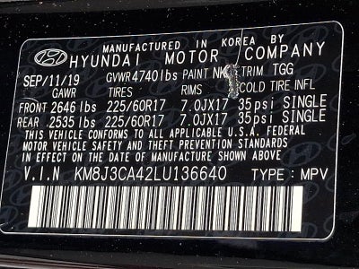 2020 Hyundai TUCSON Value AWD