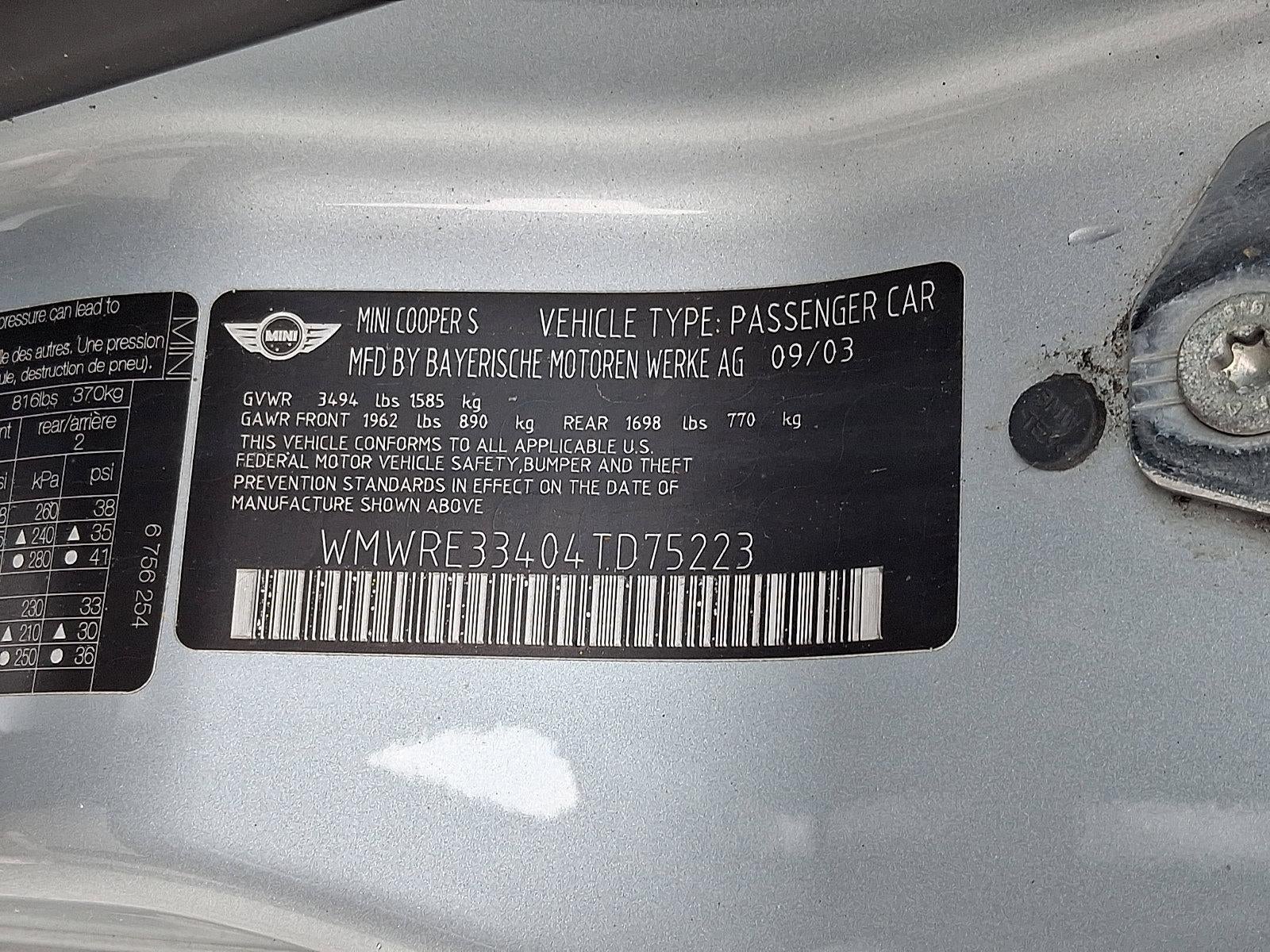 2004 MINI Cooper S Hardtop S