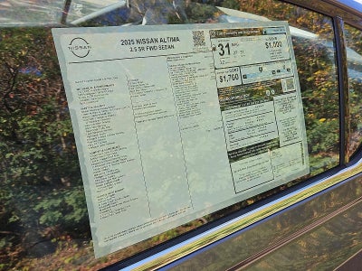 2025 Nissan Altima SR