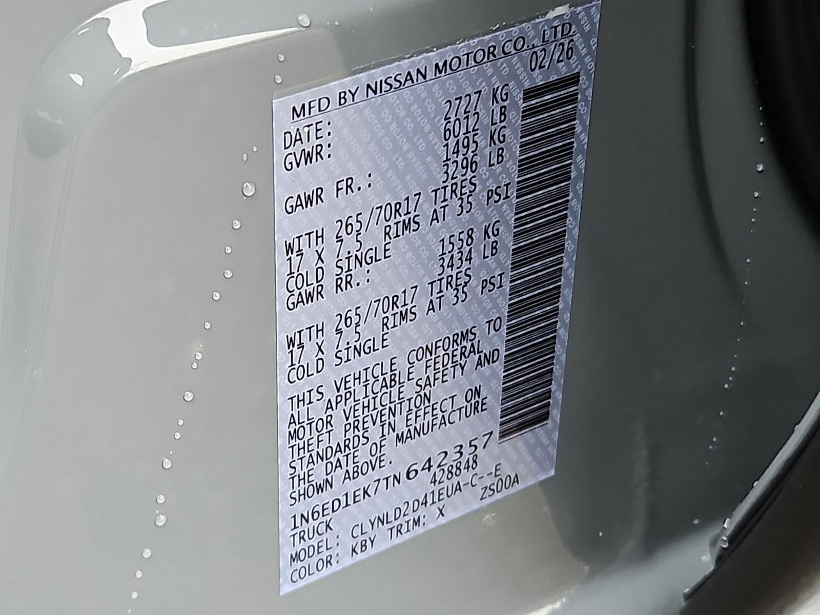 2026 Nissan Frontier Crew Cab PRO-4X®