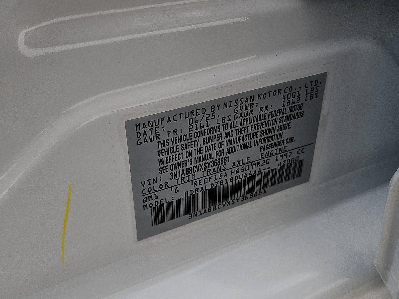 2025 Nissan Sentra SV