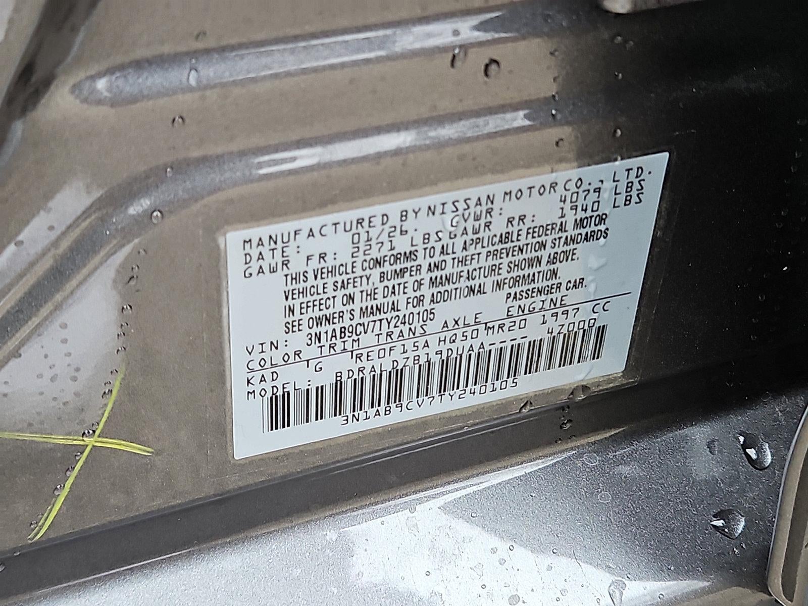 2026 Nissan Sentra SV Sedan