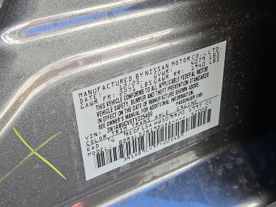 2026 Nissan Sentra SV Sedan