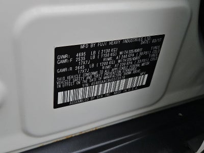 2017 Subaru Outback 2.5i