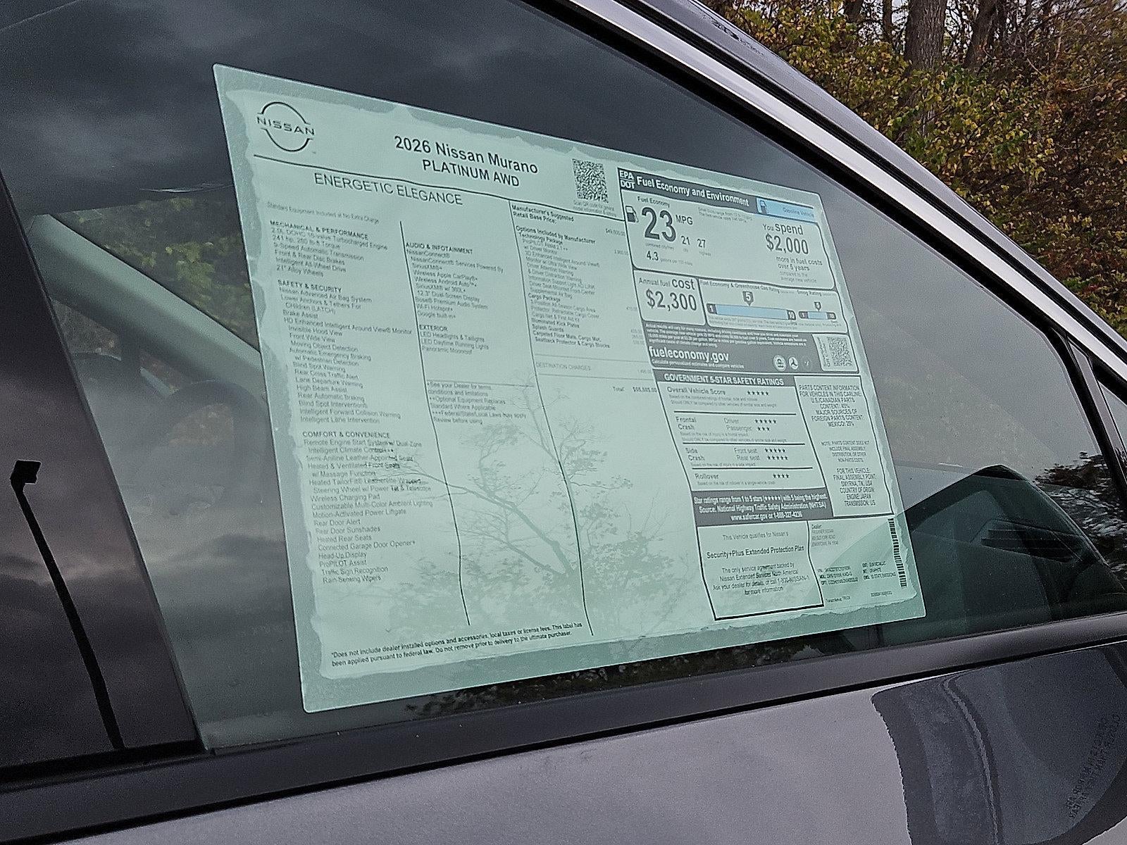 2026 Nissan Murano Platinum