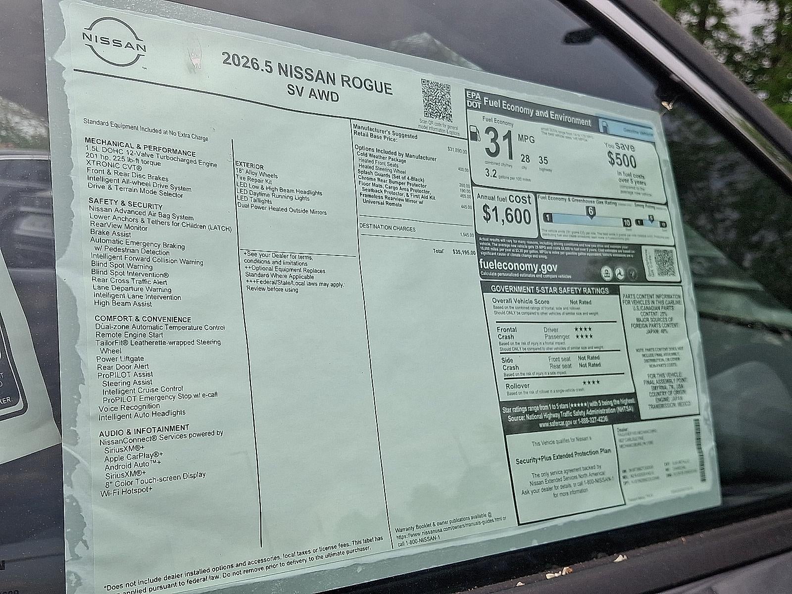 2026 Nissan Rogue SV
