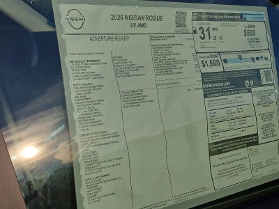 2026 Nissan Rogue SV