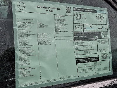 2026 Nissan Pathfinder SL 4WD