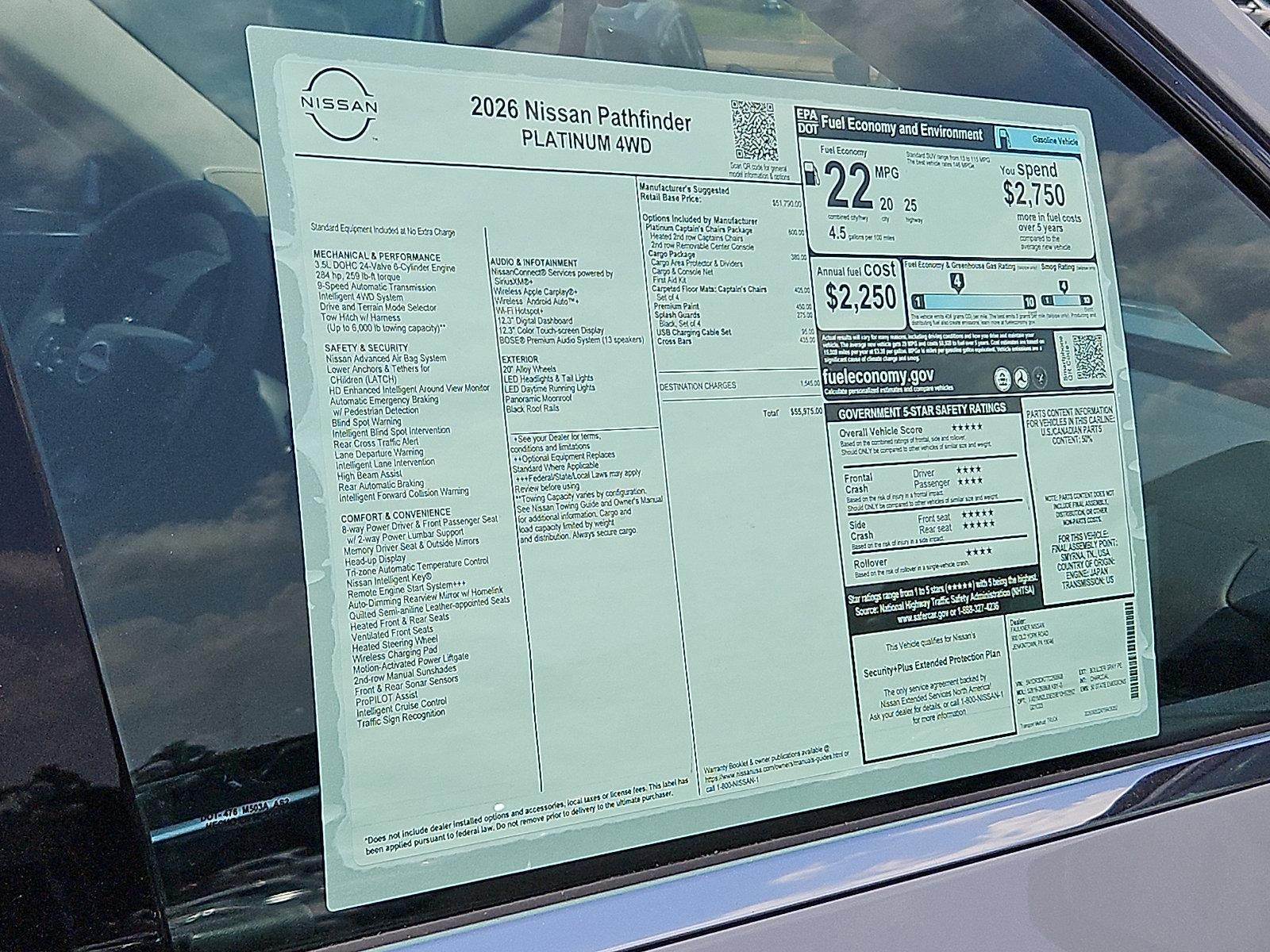 2026 Nissan Pathfinder Platinum