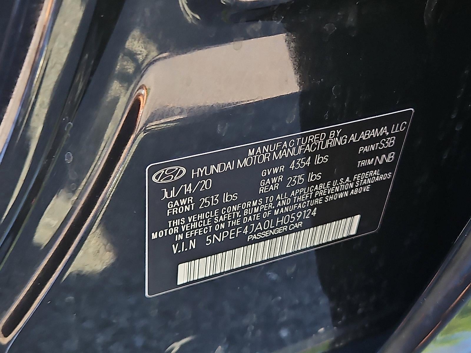 2020 Hyundai SONATA SEL 2.5L