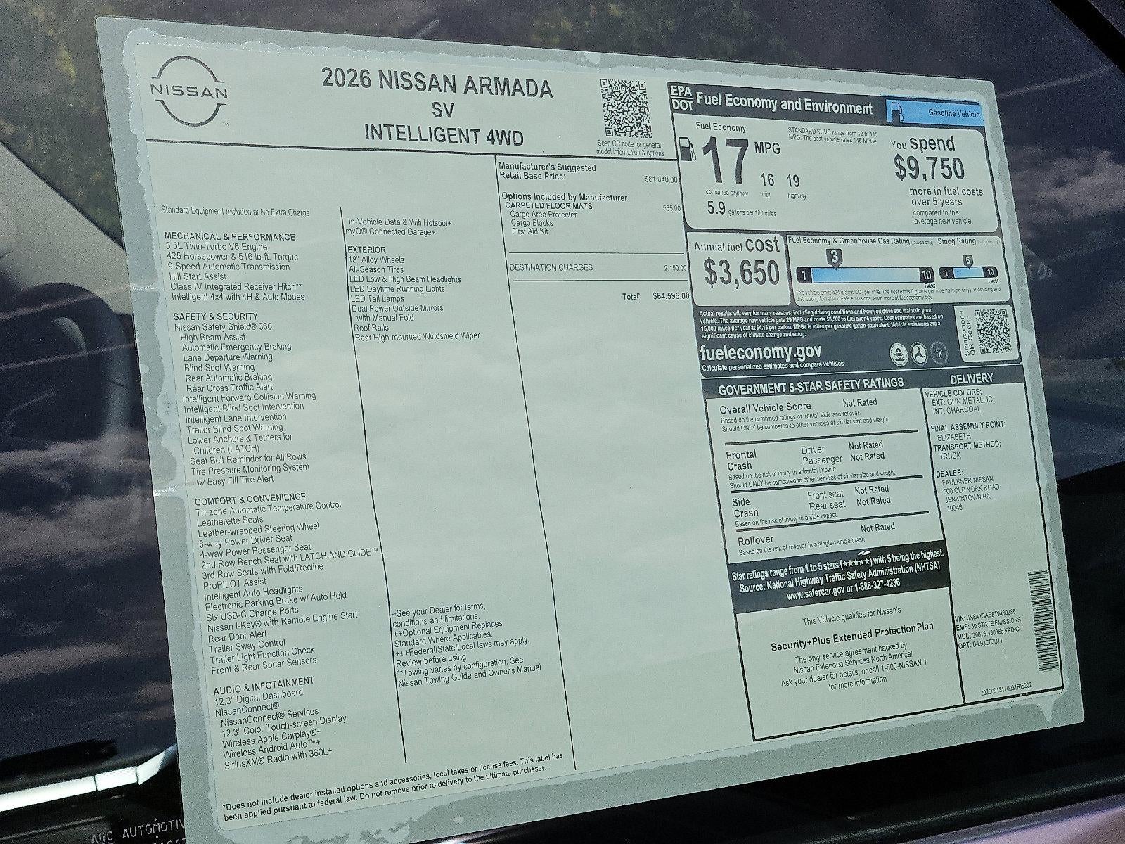 2026 Nissan Armada SV