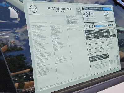 2026 Nissan Rogue 2026.5 AWD Platinum