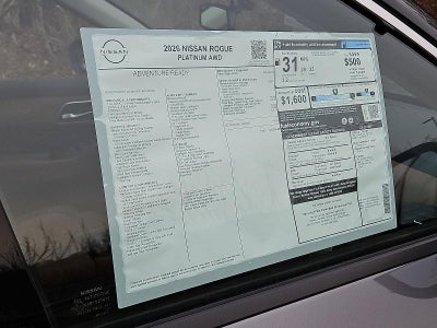 2026 Nissan Rogue Platinum