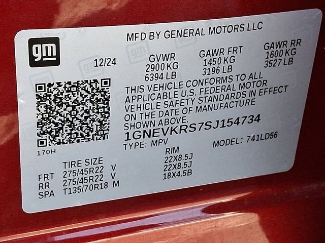 2025 Chevrolet Traverse High Country