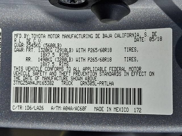 2018 Toyota Tacoma Limited